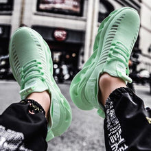 Load image into Gallery viewer, Men’s Pair-a-Feet Sneakers Light Green B5