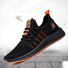 Load image into Gallery viewer, ates Scope Tech Sneakers Black &amp; Orange FFR5