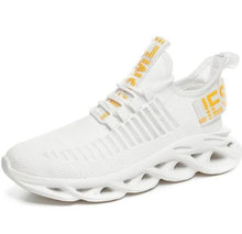 Load image into Gallery viewer, Men’s Pair-a-Feet Sneakers White With Yellow Shade SD4