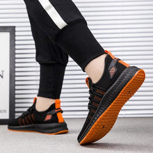 Load image into Gallery viewer, ates Scope Tech Sneakers Black &amp; Orange FFR5