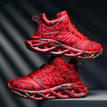 Load image into Gallery viewer, Men’s Made Swag Boutique Prints Sneakers Red A2