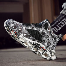 Load image into Gallery viewer, Men’s Made Swag Boutique Prints Sneakers Black &amp; White