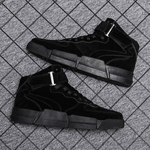Load image into Gallery viewer, Men Solid Color High-top Flat Lace-up Casual Shoes S1