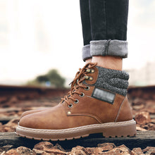 Load image into Gallery viewer, Men's shoes with fashionable and retro solid lace up C9