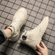 Load image into Gallery viewer, Vintage Men's Patchwork Round Toe Lace-up Shoes C2