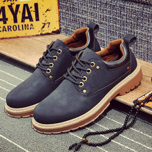 Load image into Gallery viewer, Men's Fashion Casual Solid Color Lace-up Flats R4