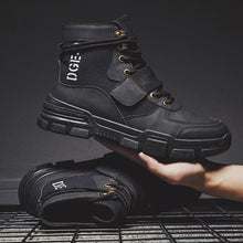 Load image into Gallery viewer, Men Letter Lace-up Non-slip High-top Casual Shoes C4