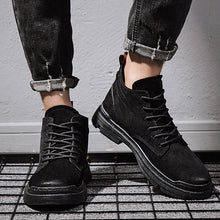 Load image into Gallery viewer, Casual Men Round Toe High-top Plain Shoes C8