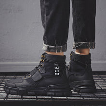 Load image into Gallery viewer, Men Letter Lace-up Non-slip High-top Casual Shoes C4