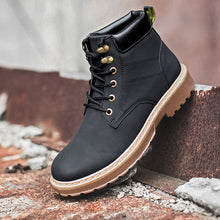 Load image into Gallery viewer, Men's Fashion Solid Color Lace High-Top Platform Shoes SE3