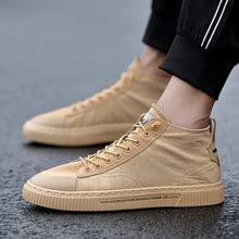 Load image into Gallery viewer, Casual men's breathable lacing pure color canvas sneakers DD1