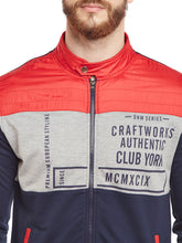 Load image into Gallery viewer, Men Navy Blue Colourblocked Sweatshirt A3