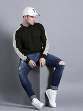 Load image into Gallery viewer, Men Black Solid Sweatshirt N6