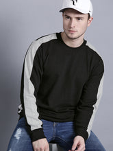 Load image into Gallery viewer, Men Black Solid Sweatshirt N6