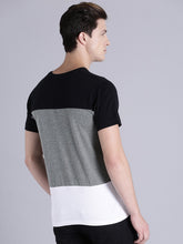 Load image into Gallery viewer, Men Grey Printed Round Neck T-shirt