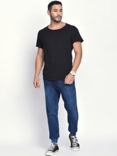 Load image into Gallery viewer, Beevee Men Blue Knitted Washed Jogger YT6