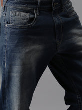 Load image into Gallery viewer, Men Blue Slim Fit Mid-Rise Mildly Distressed Cropped Jeans G77