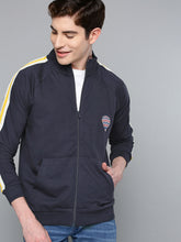 Load image into Gallery viewer, Men Navy Blue Solid Sweatshirt U7