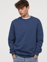 Load image into Gallery viewer, Men Blue Solid Sweatshirt L1