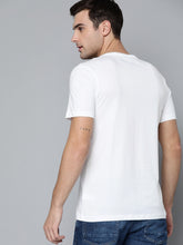 Load image into Gallery viewer, Men White Printed Detailed Round Neck T-shirt K2