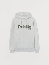Load image into Gallery viewer, Men Grey Printed Hooded Top SL
