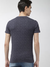 Load image into Gallery viewer, Men Blue Printed SHOP AOP Round Neck T-shirt A