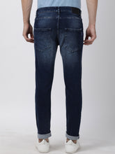 Load image into Gallery viewer, Men Blue Straight Fit Mid-Rise Highly Distressed Stretchable Jeans FD3