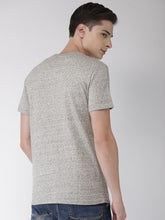 Load image into Gallery viewer, Men Grey Printed Round Neck T-shirt S7