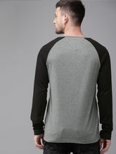 Load image into Gallery viewer, Men Grey Solid Henley Neck T-shirt WE5