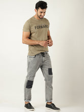Load image into Gallery viewer, Men Grey Slim Fit Mid-Rise Clean Look Stretchable Jeans AA2
