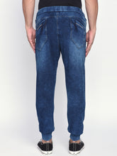 Load image into Gallery viewer, Beevee Men Blue Knitted Washed Jogger YT6