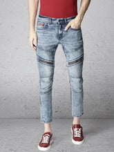 Load image into Gallery viewer, Men Blue Slim Fit Mid-Rise Clean Look Stretchable Jeans K9