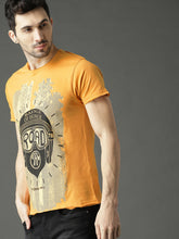 Load image into Gallery viewer, Mustard Yellow Printed T-shirt D2