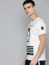 Load image into Gallery viewer, Men White Iron Man Printed Round Neck T-Shirt R4