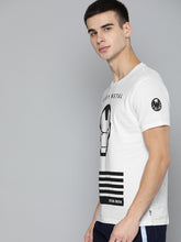 Load image into Gallery viewer, Men White Iron Man Printed Round Neck T-Shirt R4