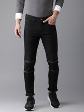 Load image into Gallery viewer, Men Black Slim Fit Mid-Rise Clean Look Stretchable Jeans XX39