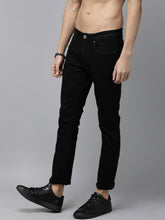 Load image into Gallery viewer, Men Black Skinny Fit Mid-Rise Clean Look Jeans V6