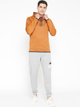 Load image into Gallery viewer, Men Rust Orange Training Freelift Climawarm 3 stripes Hoodie X30