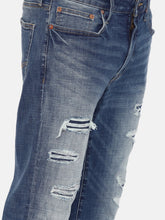 Load image into Gallery viewer, Men Blue Slim Fit Mid-Rise Highly Distressed Stretchable Jeans RE33