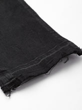 Load image into Gallery viewer, Men Black Ben Skinny Fit Low-Rise Highly Distressed Stretchable Jeans