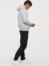 Load image into Gallery viewer, Men Grey Printed Hooded Top SL