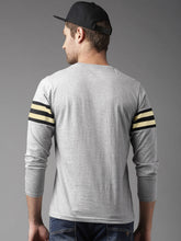 Load image into Gallery viewer, Men Grey Melange Lightweight Solid T-shirt ER4