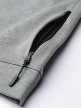Load image into Gallery viewer, Men Grey Performance Fleece Crew Printed Running Sweatshirt I76