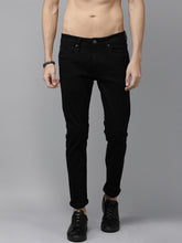 Load image into Gallery viewer, Men Black Skinny Fit Mid-Rise Clean Look Jeans V6