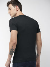 Load image into Gallery viewer, Men Black &amp; Golden Printed OSAKA MONOCHROME LIT Round Neck T-Shirt K2
