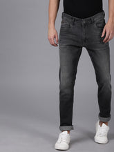 Load image into Gallery viewer, Men Black Slim Fit Mid-Rise Clean Look Stretchable Jeans M99